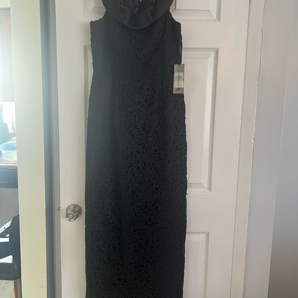 Karl Lagerfeld Black Sleeveless Maxi Dress